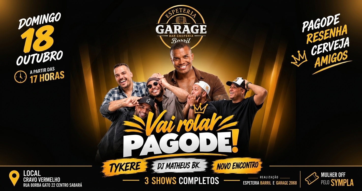 Vai rolar PAGODE ! - Sabará, MG