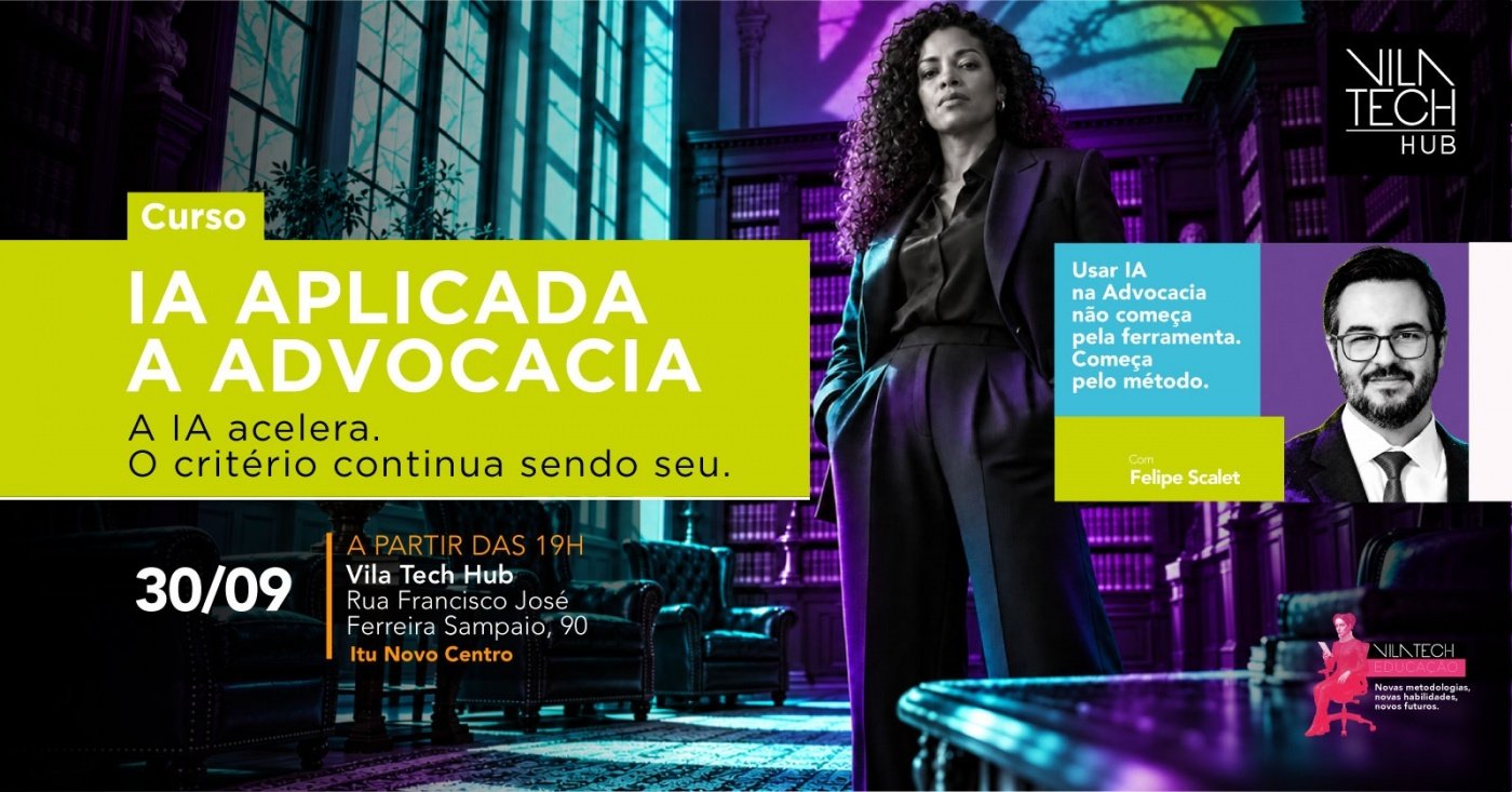 IA na Advocacia - produtividade, método e responsabilidade.