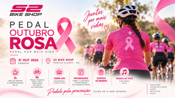 Imagem do evento PEDAL OUTUBRO ROSA - S2 BIKE SHOP