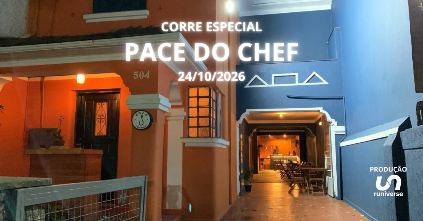 CORRE ESPECIAL - Pace do Chef - 24/10/2026
