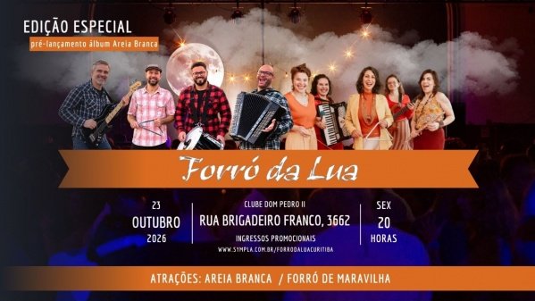 Imagem do evento Forró da Lua - 2026 - Lua Cheia de Outubro
