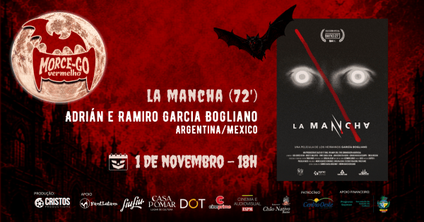 Imagem do evento Longa: La Mancha (72'), Adrián y Ramiro Garcia Bogliano - MorceGO Vermelho