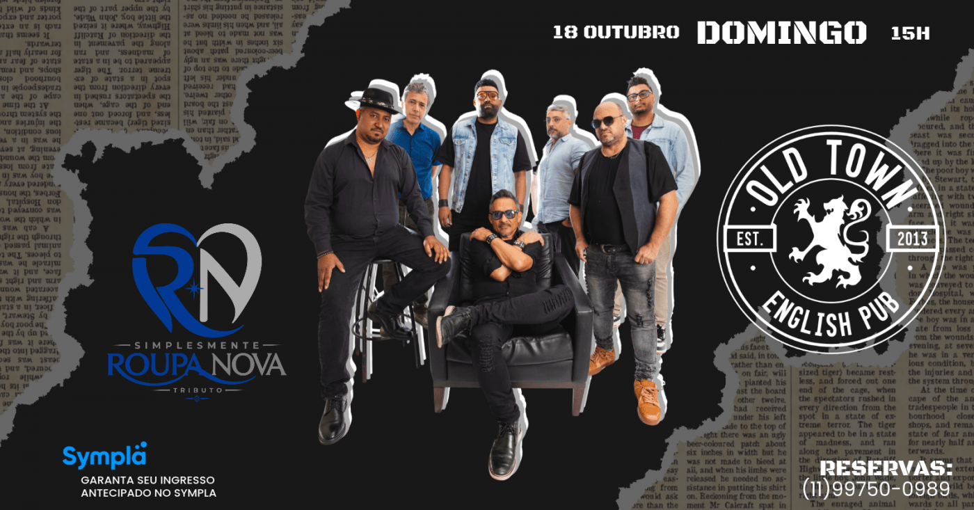 Imagem publicada pela fonte para Simplesmente Roupa Nova - Tributo | Old Town
