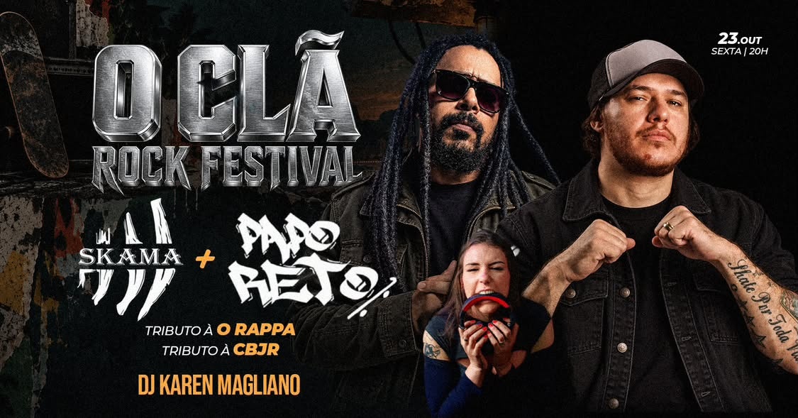 Tributo O RAPPA + CBJR. com as Bandas SKAMA & PAPO RETO + DJ KAREN MAGLIANO