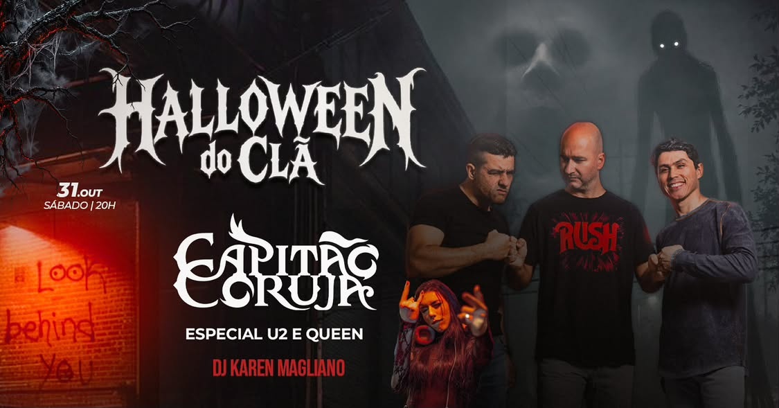 2º noite de HALLOWEN com Banda CAPITÃO CORUJA + DJ KAREN MAGLIANO - Nilópolis, RJ