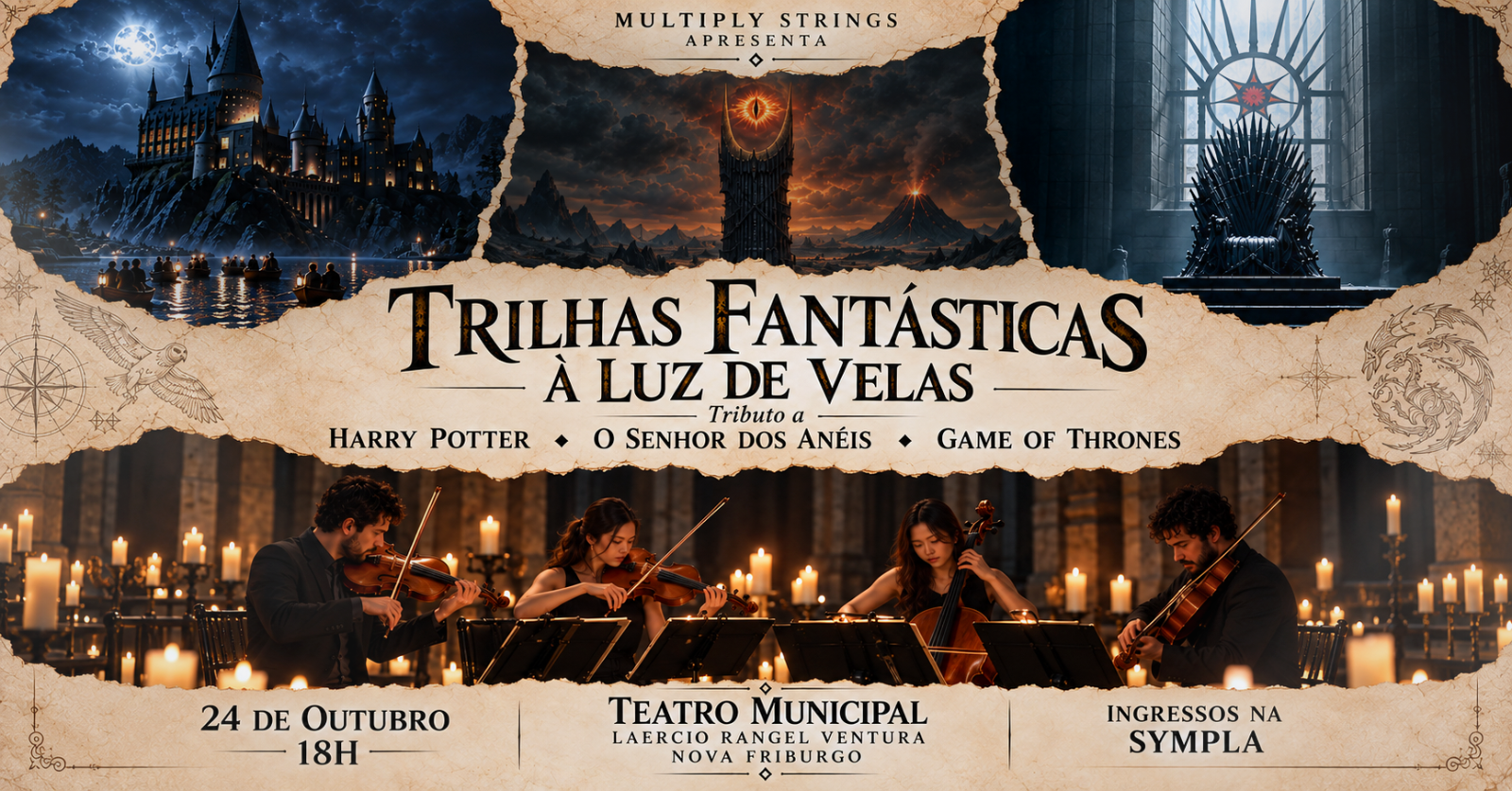 Trilhas Fantásticas: Game of Thrones, Senhor dos Anéis e Harry Potter - Nova Friburgo [24/10]