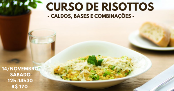 Imagem do evento Curso de Risottos - 14/novembro