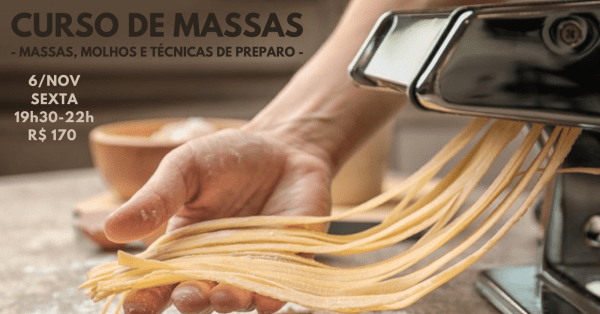 Imagem do evento Curso de Massas - 6/novembro