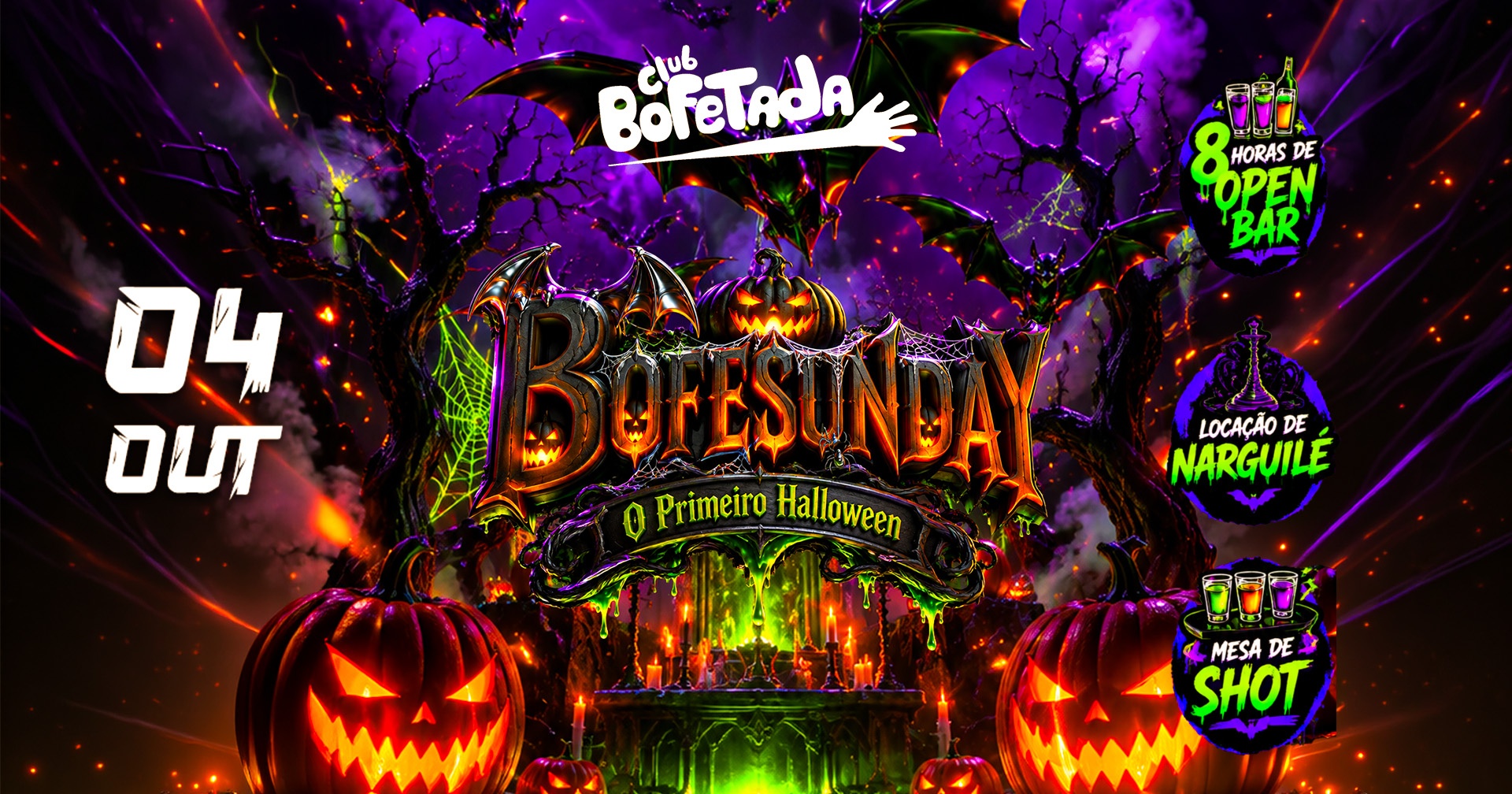 Imagem da fonte — BOFETADA - BOFESUNDAY 1º HALLOWEEN DO MÊS OPEN BAR $40 (DOMINGO)