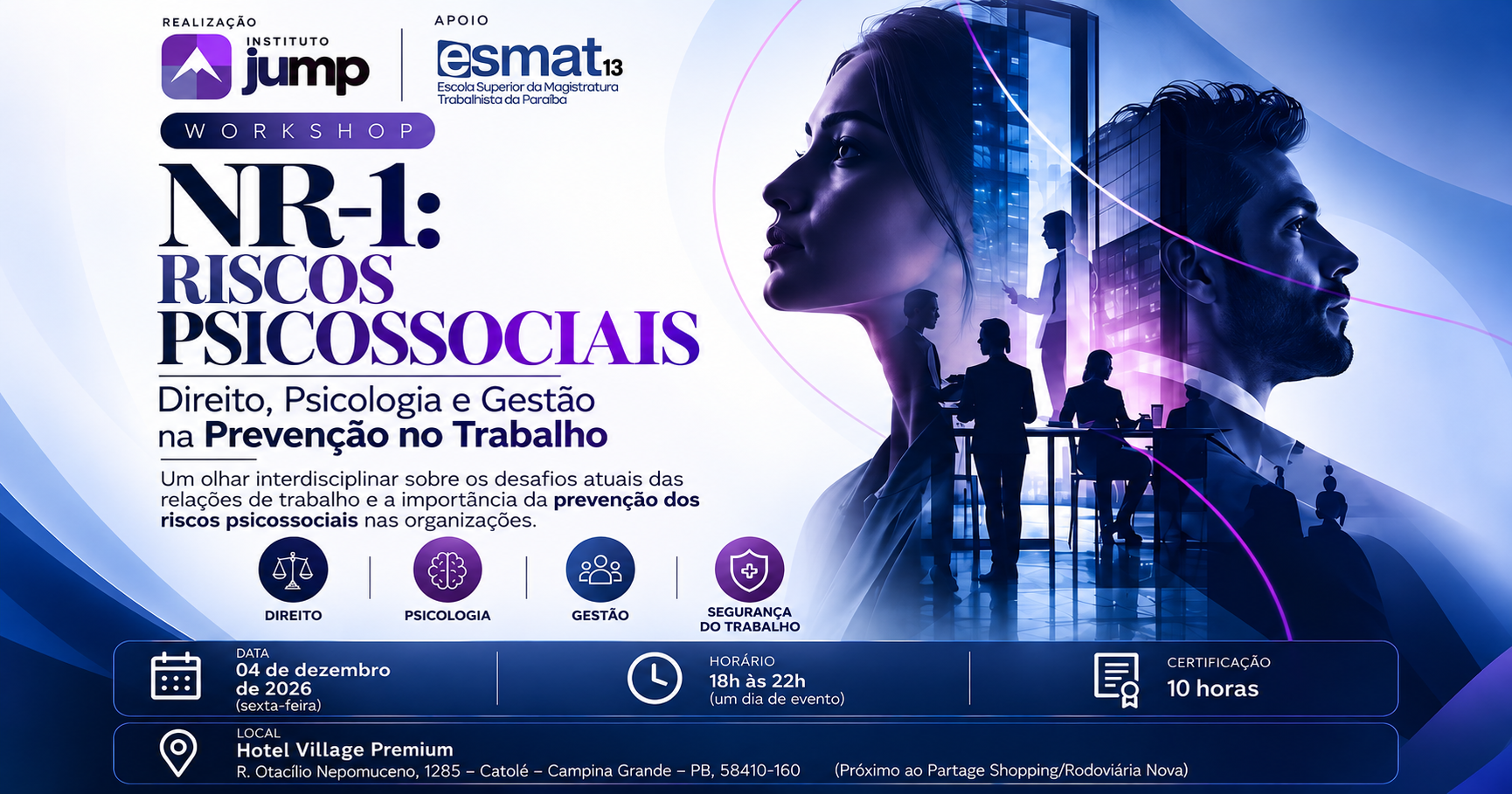 NR-1: RISCOS PSICOSSOCIAIS: Direito, Psicologia e Gestão na Prevenção no Trabalho