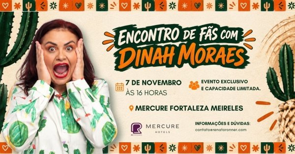 Imagem do evento Encontro de fãs com Dinah Moraes em Fortaleza (07/11)