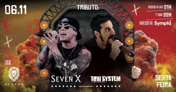 Imagem do evento TRIBUTO: AVENGED SEVENFOLD x SYSTEM OF A DOWN