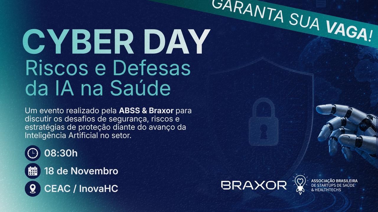 Capa de CYBER DAY - Riscos e Defesas da IA na Saúde