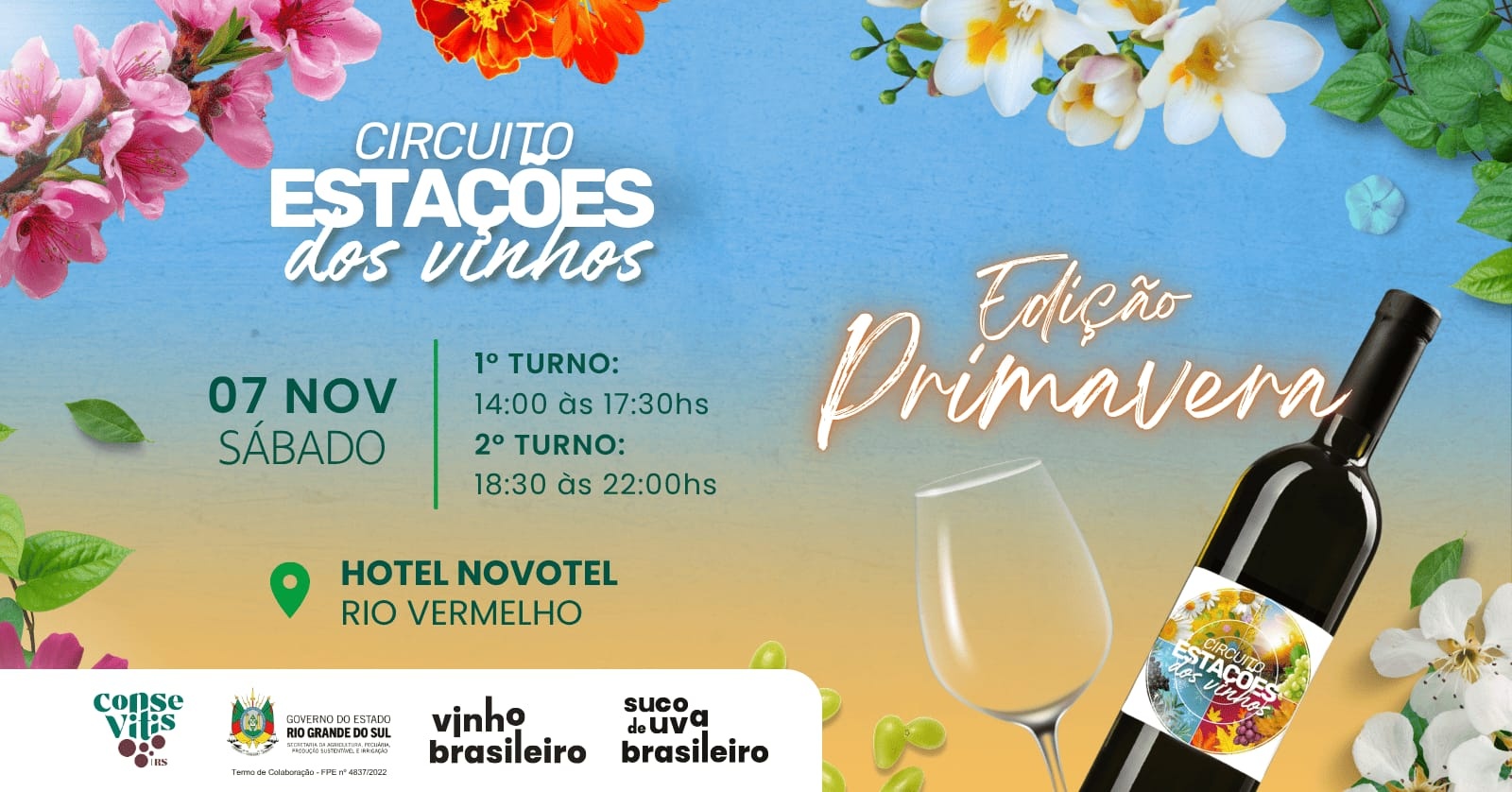 Imagem da fonte — Circuito Estações dos Vinhos - Edição Primavera