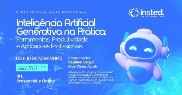 Imagem do evento Curso de Inteligência Artificial Generativa na Prática: Ferramentas, Produtividade e Aplicações