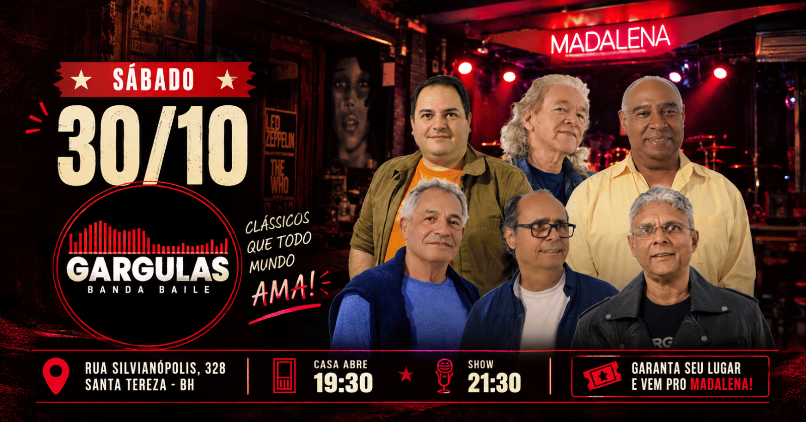 Imagem da fonte — BANDA GÁRGULAS - RESERVA DE MESAS WHATSAPP (31) 99699-1698