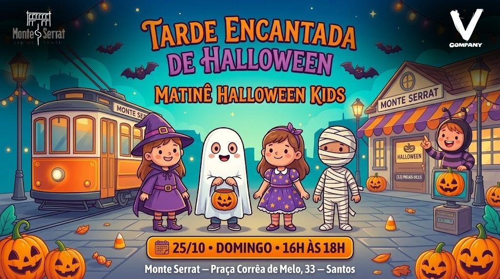 TARDE ENCANTADA HALLOWEEN KIDS - MONTE SERRAT SANTOS