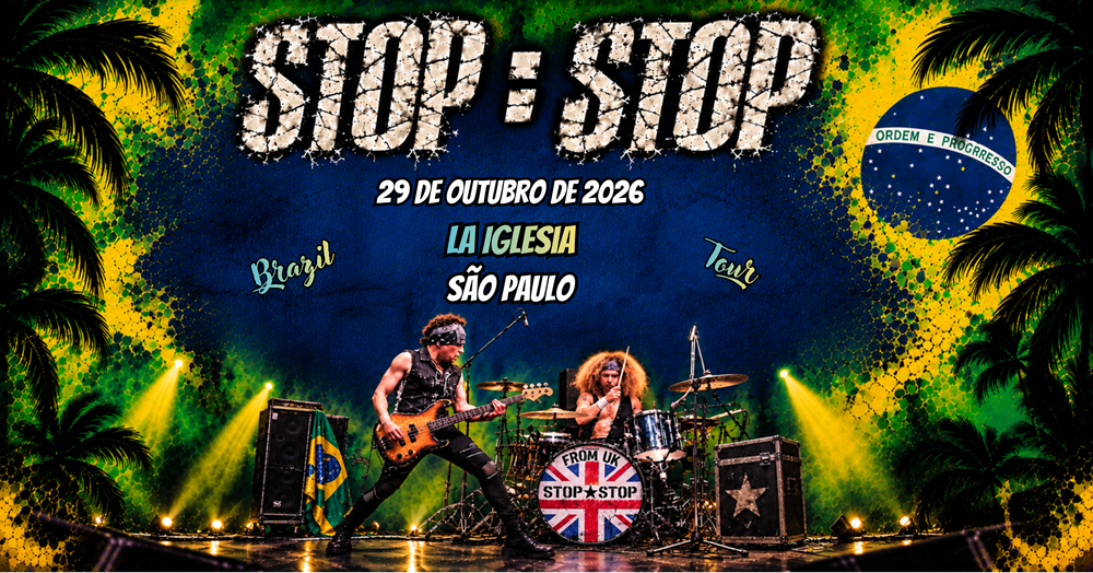Imagem da fonte — STOP STOP - Party-Rock da Inglaterra - La Iglesia, São Paulo