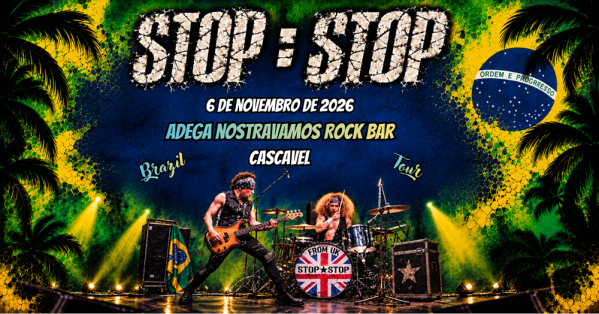 Imagem do evento STOP STOP - Party-Rock da Inglaterra - Adega Nostra Vamos, Cascavel