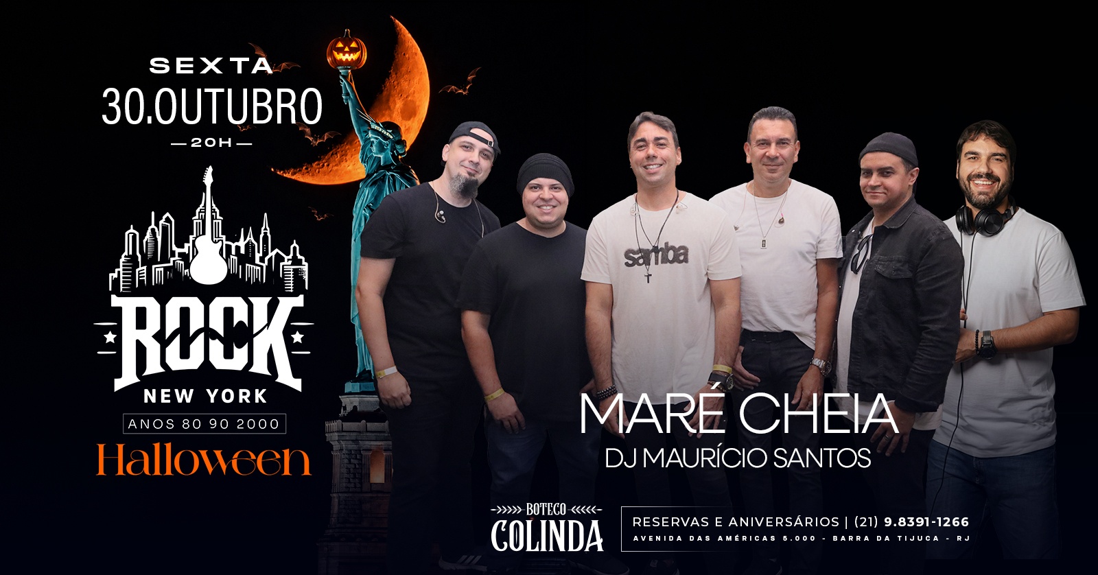 HALLOWEN ROCK NEW YORK | BANDA MARÉ CHEIA | DJ MAURÍCIO SANTOS | NEW YORK CITY - Rio de Janeiro, RJ
