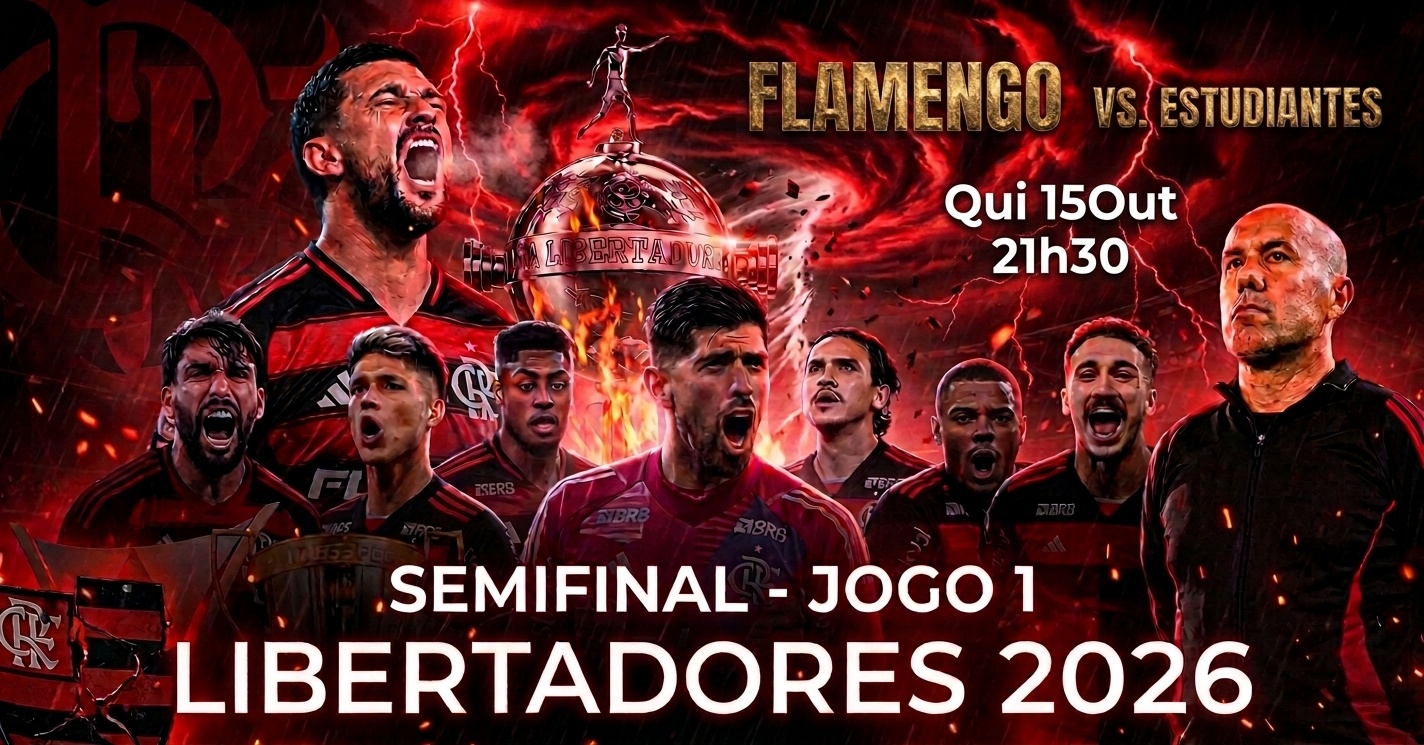 Imagem da fonte — FLAMENGO X ESTUDIANTES - JOGO 1 LIBERTADORES