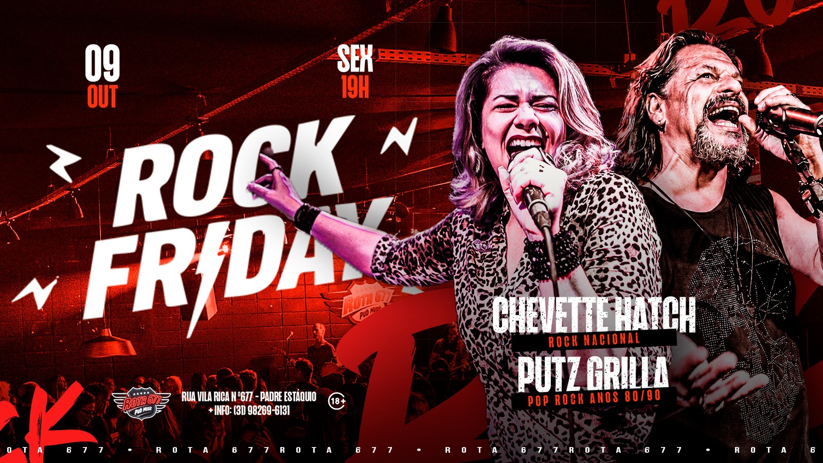 Source image — ROCK FRIDAY|CHEVETTE HATCH & PUTZ GRILLA | 09/10 | ROTA 677 | 19H