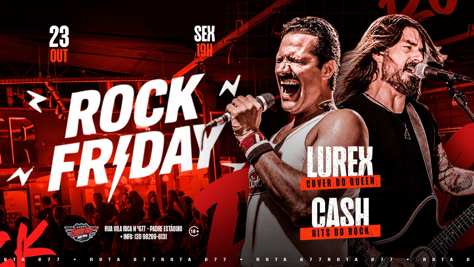 Source image — ROCK FRIDAY | LUREX & CASH | 23/10 | ROTA 677 | 19H