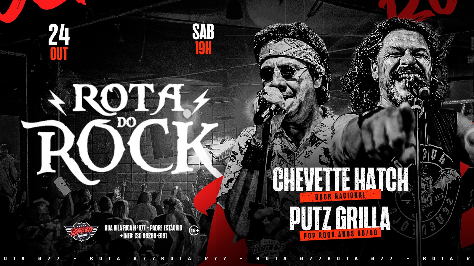 Source image — ROCK FRIDAY|CHEVETTE HATCH & PUTZ GRILLA | 24/10 | ROTA 677 | 19H