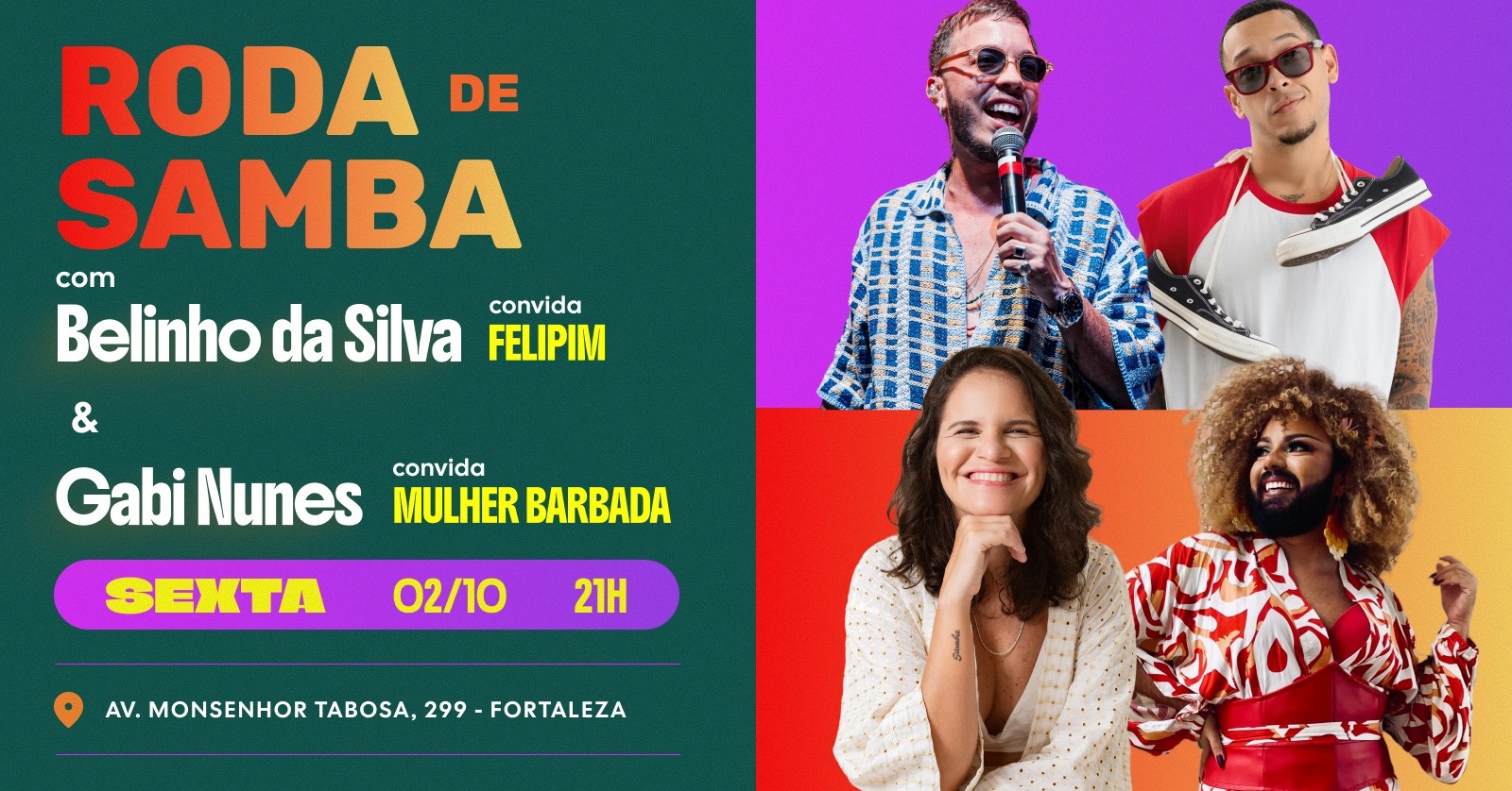 Roda de Samba Soberana ~ Belinho + Gabi Nunes + Felipim + Mulher Barbada