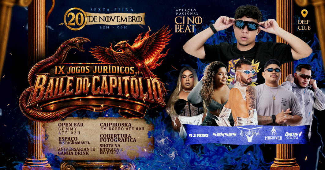 Imagem da fonte — BAILE DO CAPITÓLIO | JOGOS JURÍDICOS | 20.11