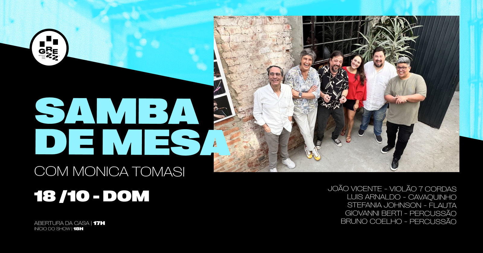 Source image — Samba de Mesa com Monica Tomasi