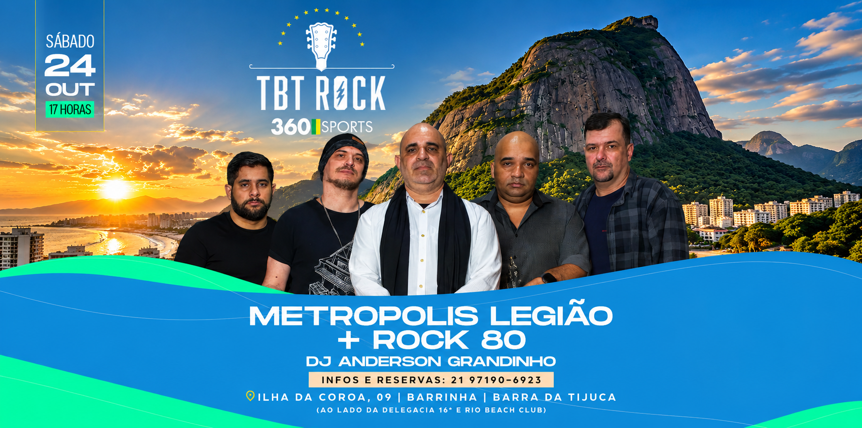 TBT ROCK BAR 360 SPORTS | BANDA METROPOLIS LEGIÃO URBANA E ROCK 80 90 | BARRA DA TIJUCA - Rio de Janeiro, RJ
