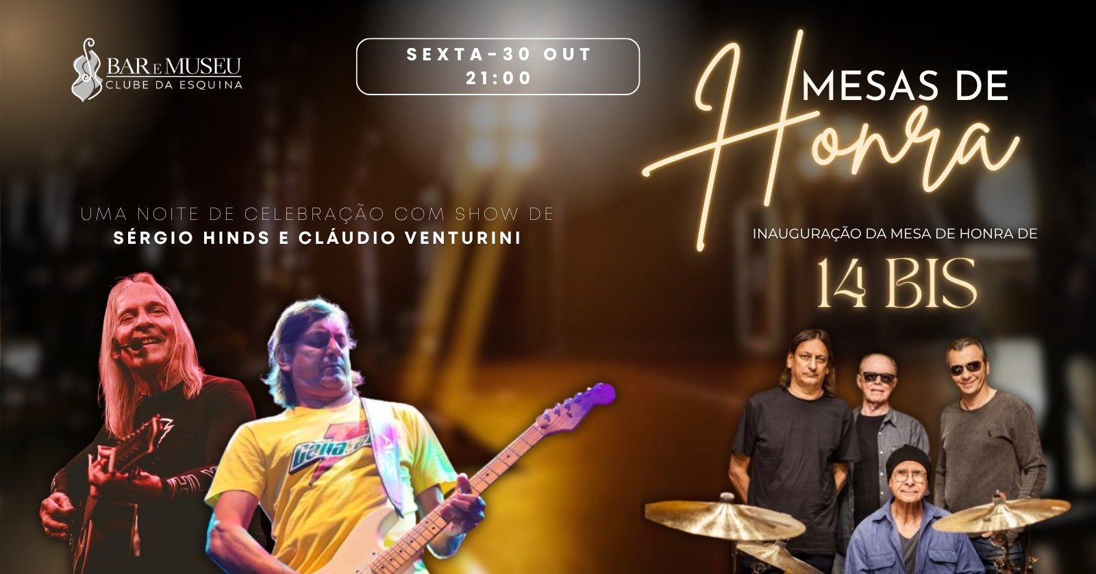 SHOW - SÉRGIO HINDS (O TERÇO) - CONVIDA CLAUDIO VENTURINI