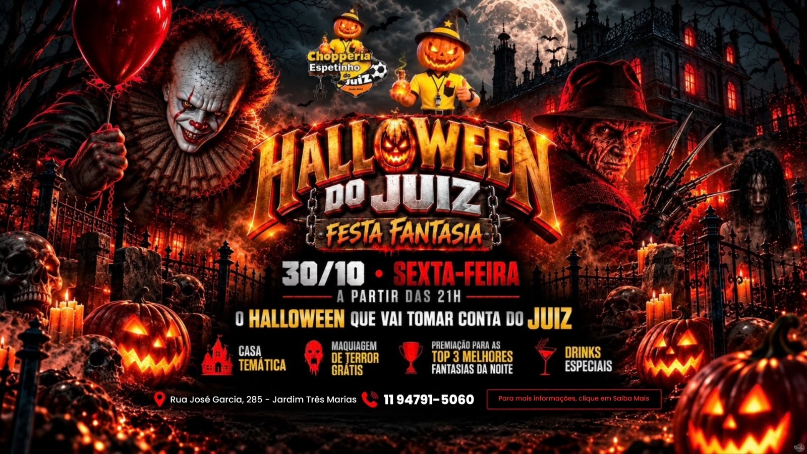 Source image — JUIZ IMPERADOR HALLOWEEN FESTA FANTASIA | BAR DO JUIZ IMPERADOR | 30/10-SEX