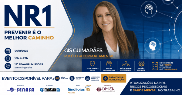 Imagem do evento Treinamento NR-1: Prevenir é o melhor caminho