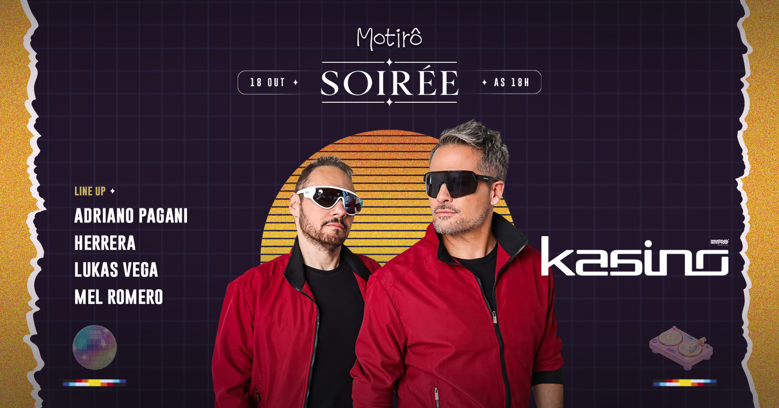 Source image — SOIRÉE APRESENTA: KASINO + ADRIANO PAGANI @ MOTIRÔ | DOMINGO 18.10