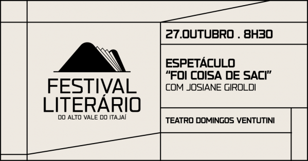 Imagem do evento Festival Literário 2026 - Espetáculo Foi coisa de Saci com Josiane Giroldi