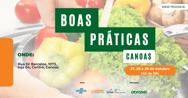 Imagem do evento ABRASEL | BOAS PRÁTICAS EM COMÉRCIO DE ALIMENTOS | 27/10 Á 29/10