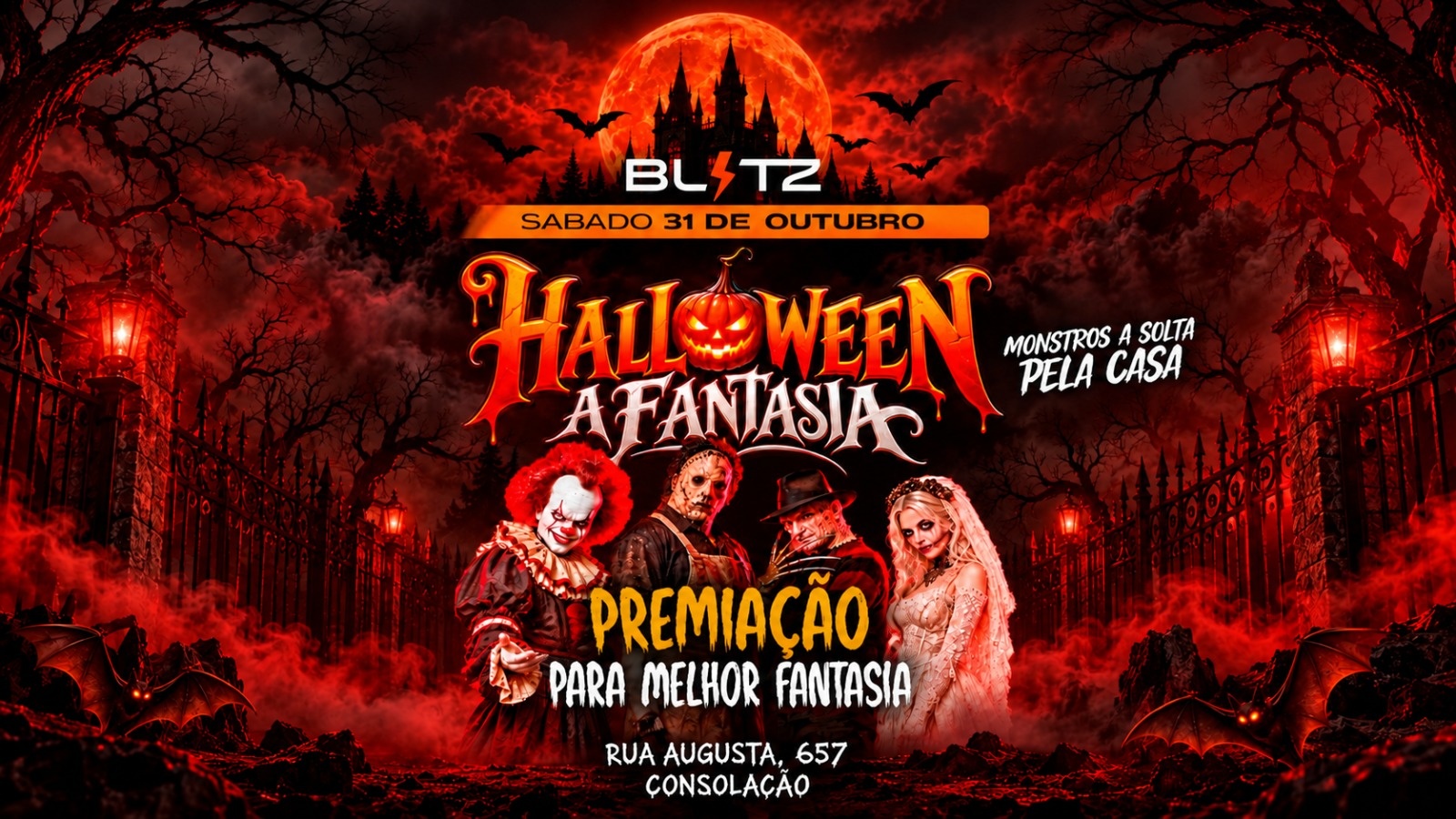 Imagem da fonte — HALLOWEEN - Festa de Halloween à Fantasia da Blitz Haus