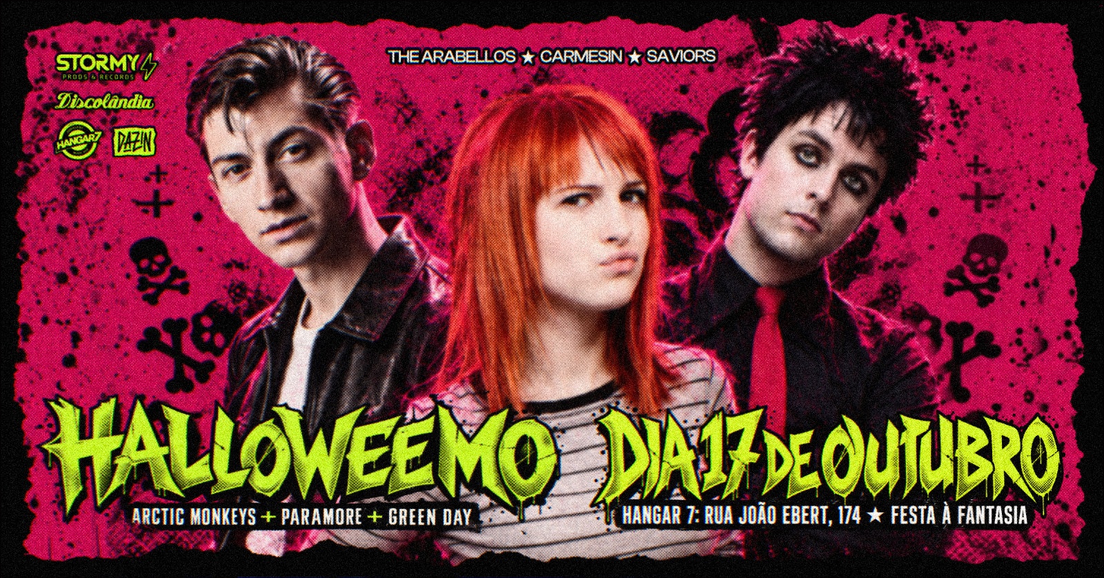 HALLOWEEMO - PARAMORE + ARCTIC MONKEYS + GREEN DAY - FESTA FANTASIA - Joinville, SC