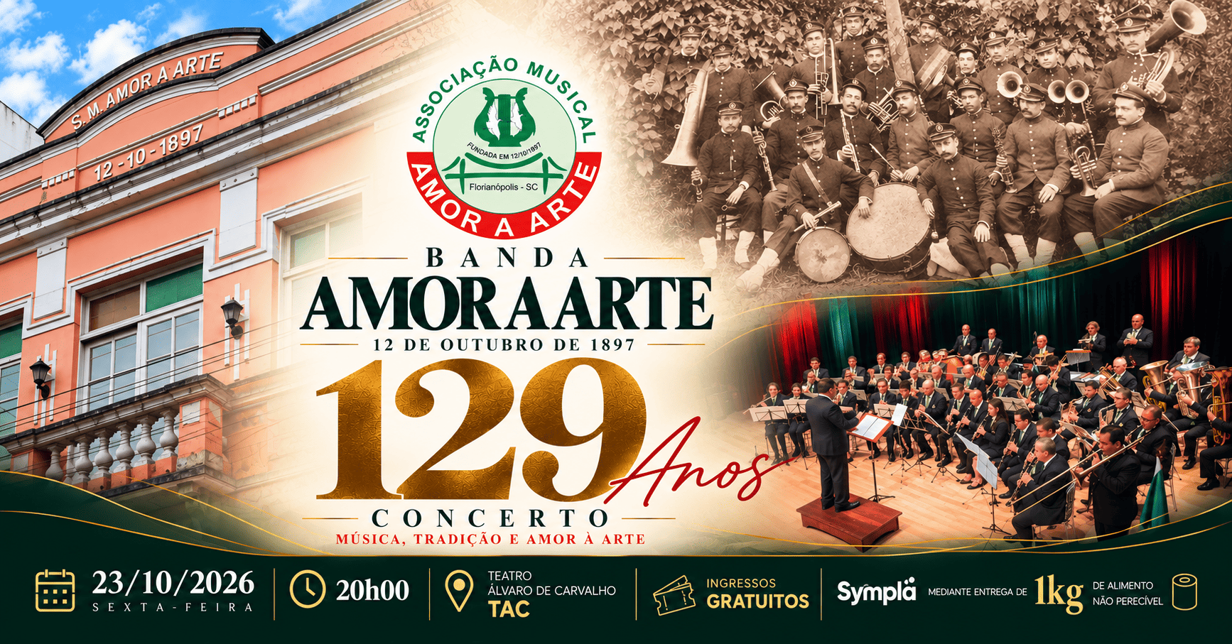 Imagem da fonte — Concerto de 129 Anos da Banda Amor a Arte