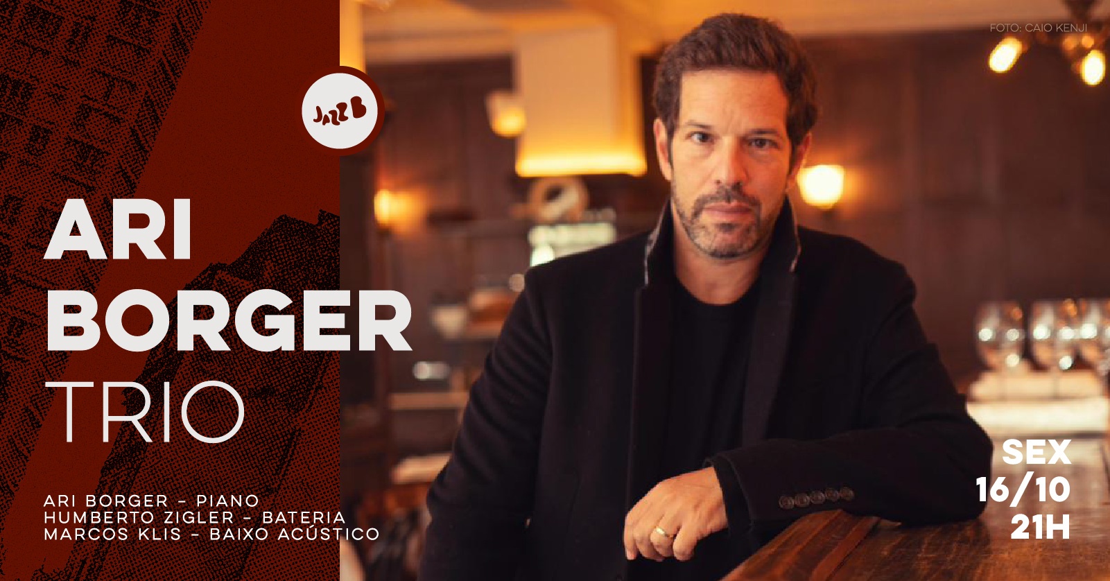 Imagen de la fuente — ARI BORGER TRIO no JazzB (SEXTA 16/OUT/26)