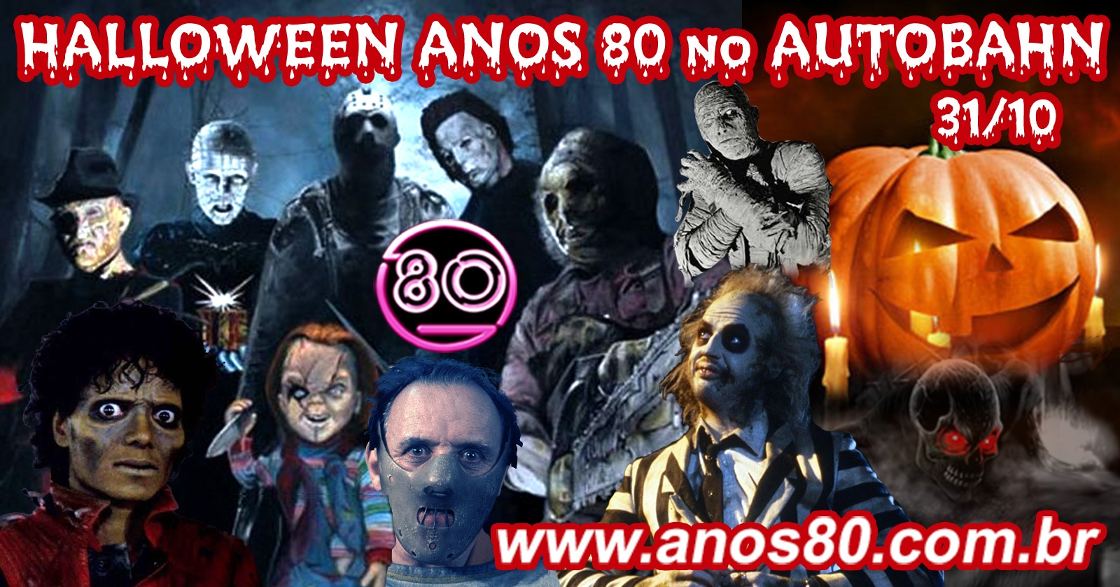 Imagem da fonte — HALLOWEEN ANOS 80! A FESTA MAIS ESPERADA DO ANO!
