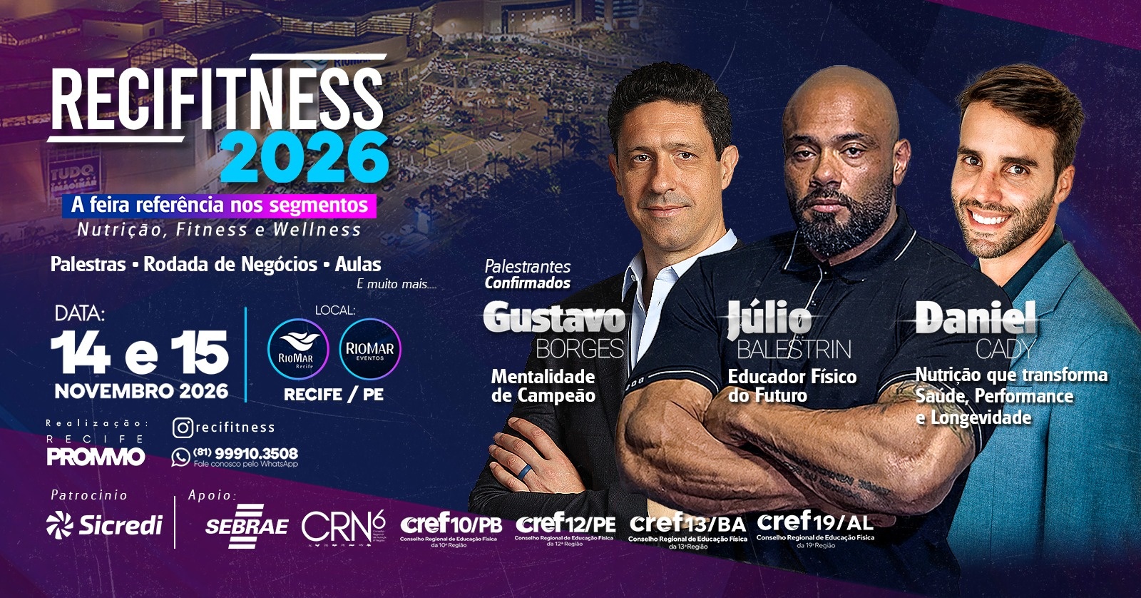 Imagem da fonte — Recifitness - Feira de Nutrição e Fitness do Nordeste