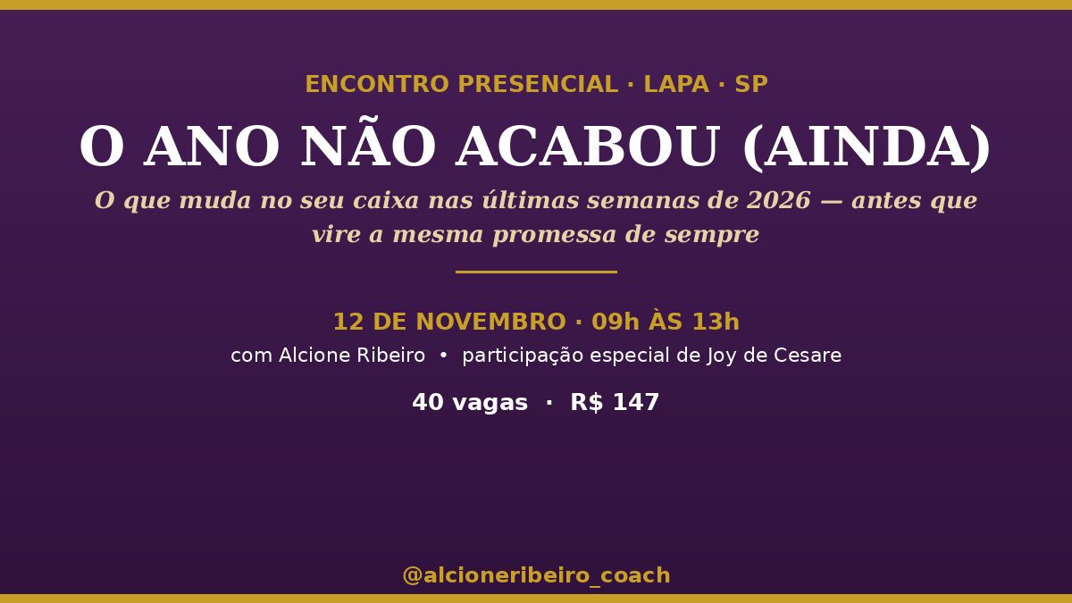 Imagem da fonte — Workshop: O ano não acabou (ainda)