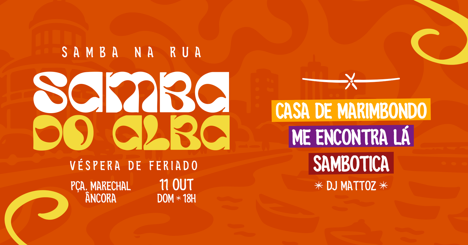 Imagen de la fuente — Samba do Alba - 11 de outubro na Praça Marechal Âncora