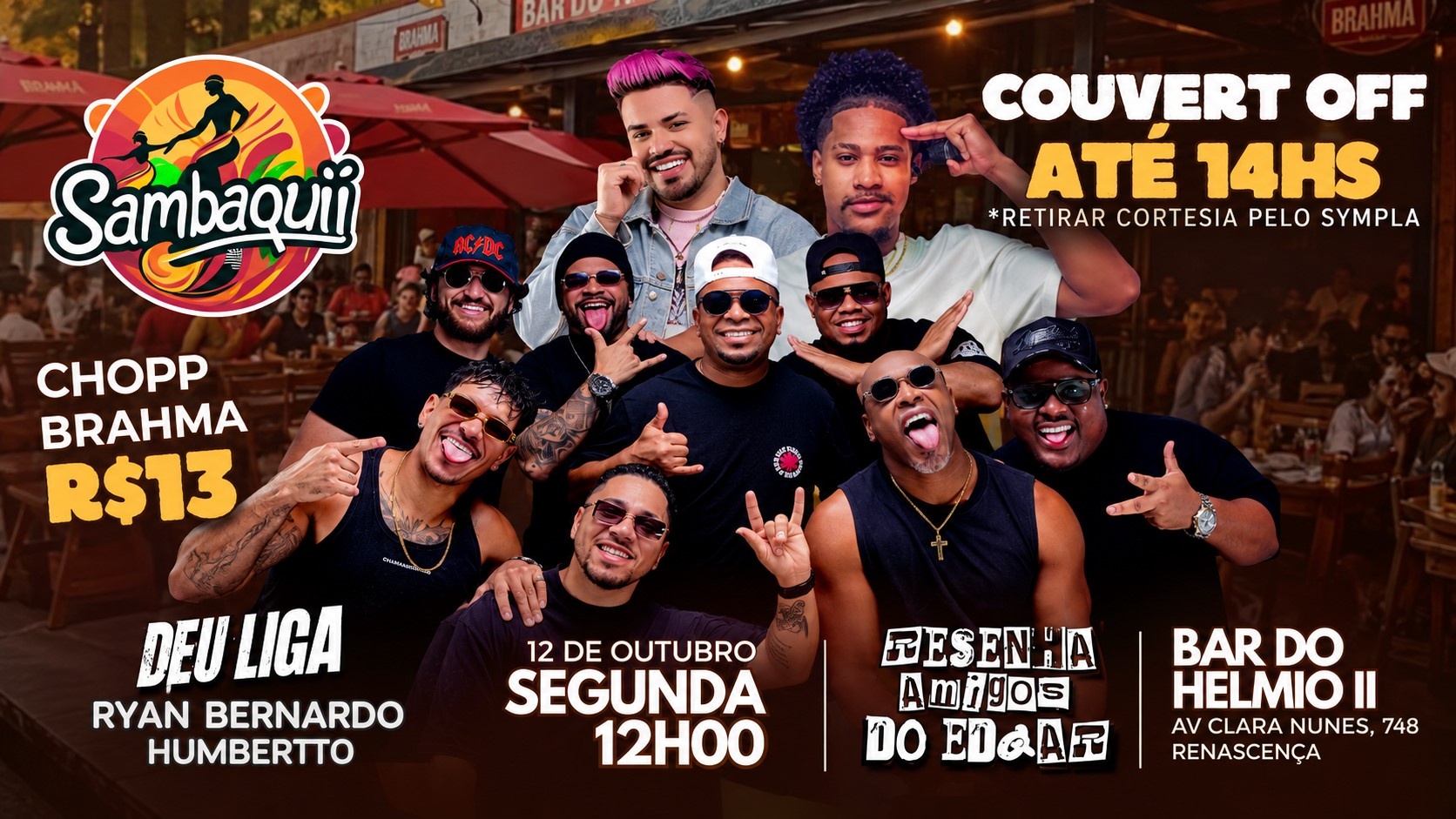 Source image — Resenha dos Amigos do Edgar e Deu Liga no Sambaqui