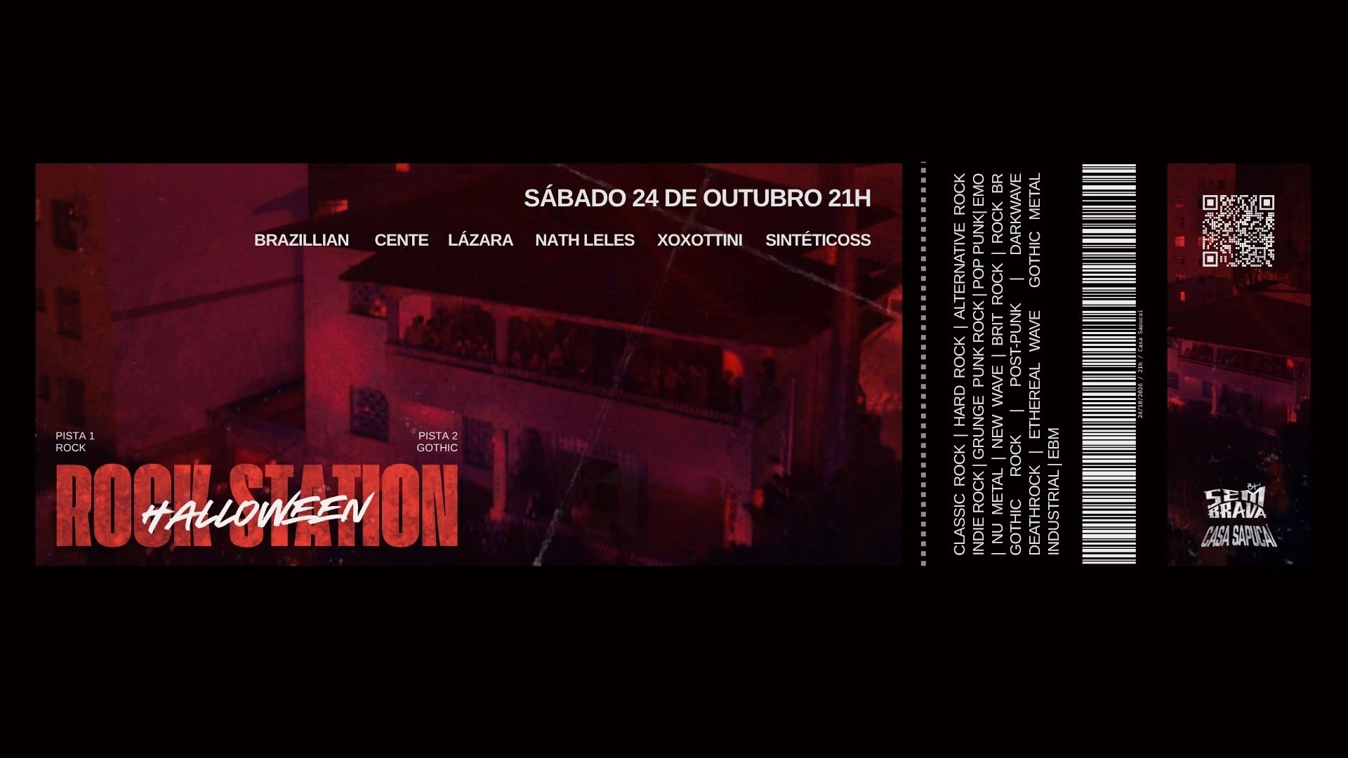 Imagem da fonte — HALLOWEEN | ROCK STATION | SÁBADO 24 DE OUTUBRO 21H | CASA SAPUCAÍ