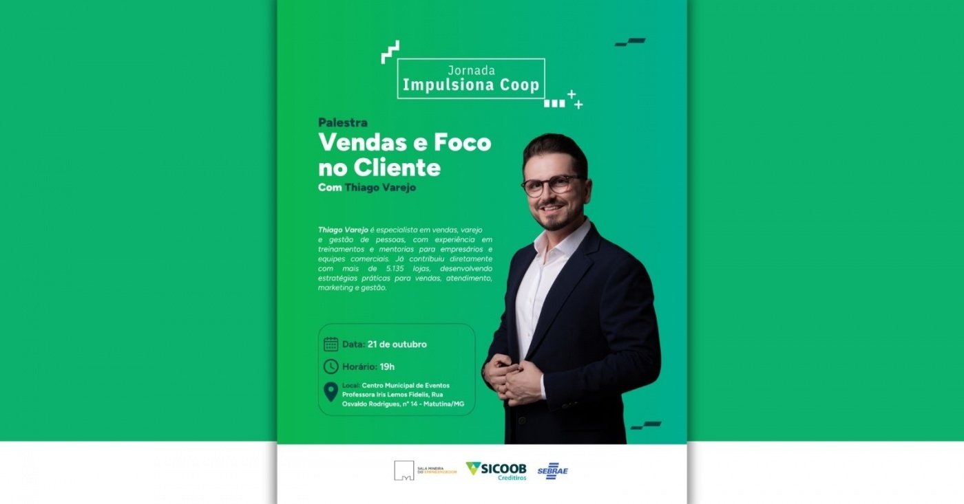 Imagem publicada pela fonte para Palestra "Vendas e Foco no Cliente"