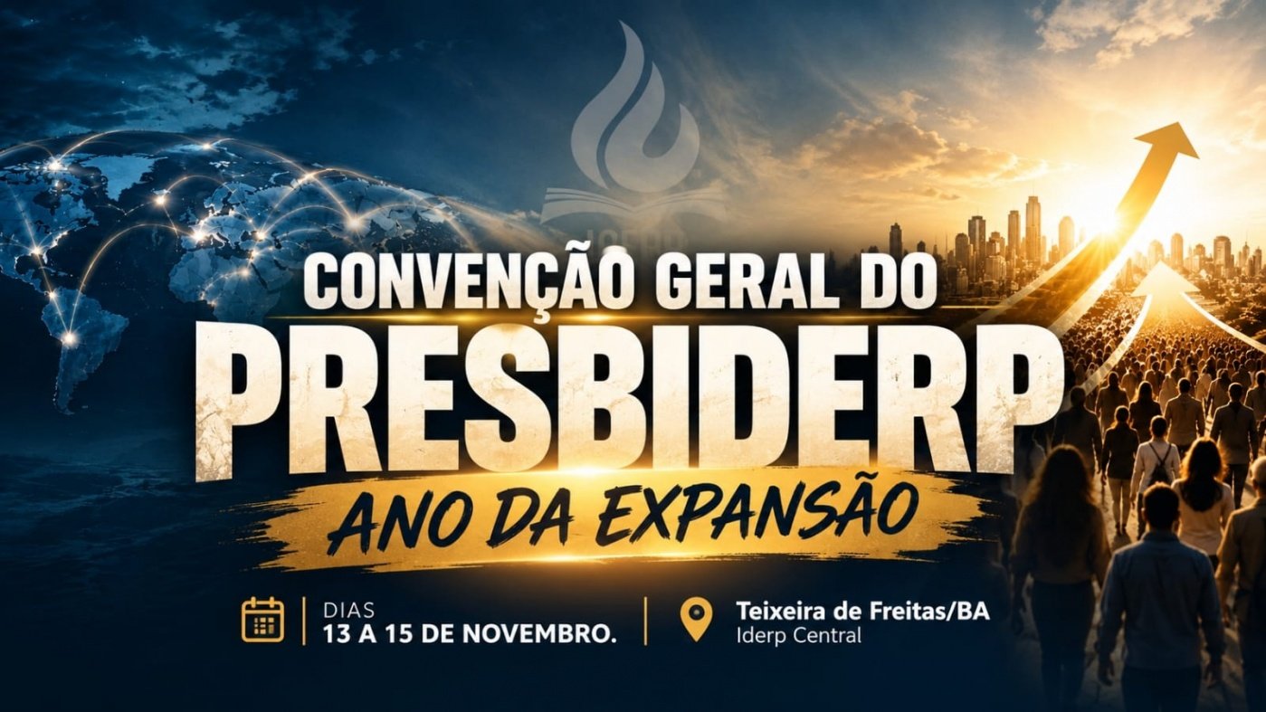 Imagem publicada pela fonte para Convenção Geral do Presbiderp - 2026